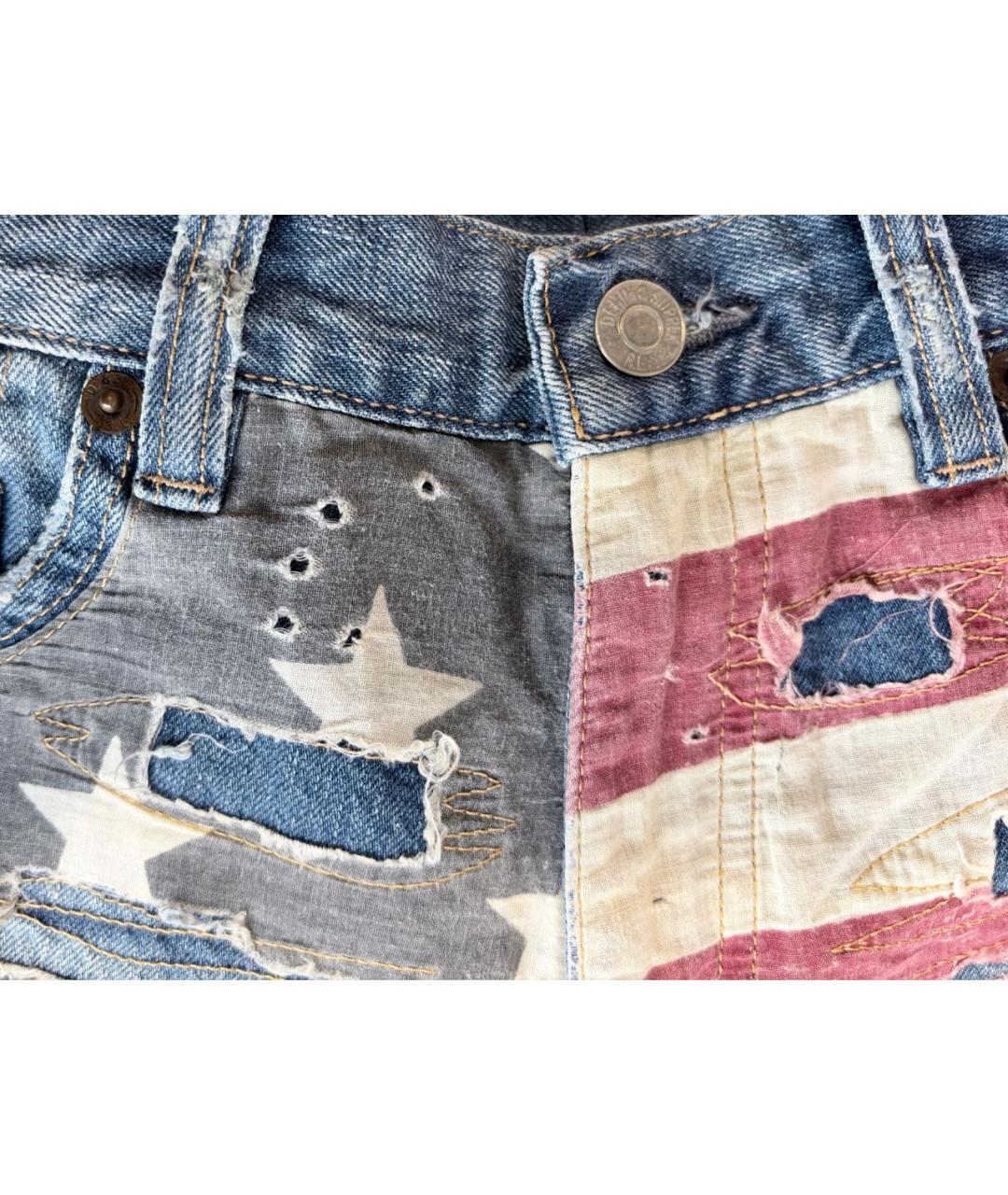 RALPH LAUREN Голубые хлопковые шорты, фото 7