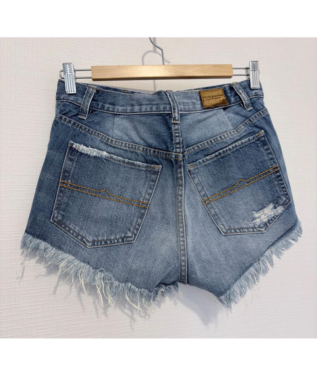 RALPH LAUREN Голубые хлопковые шорты, фото 2