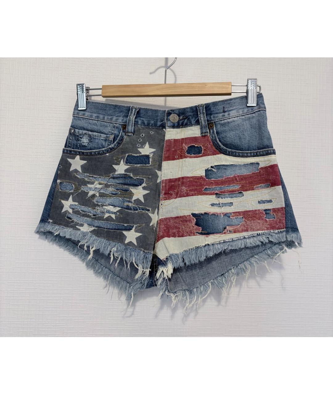 RALPH LAUREN Голубые хлопковые шорты, фото 9