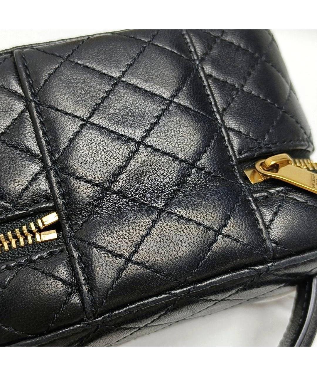 SAINT LAURENT Черная кожаная сумка через плечо, фото 7