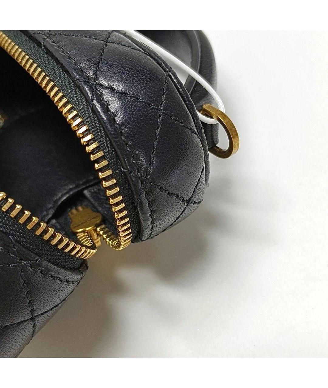 SAINT LAURENT Черная кожаная сумка через плечо, фото 6