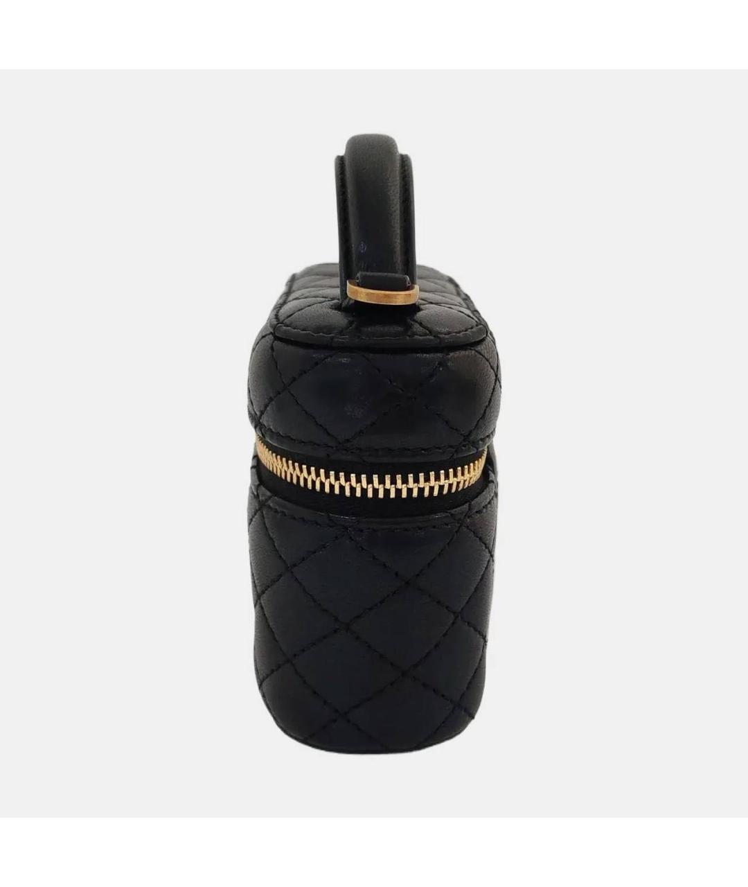 SAINT LAURENT Черная кожаная сумка через плечо, фото 2