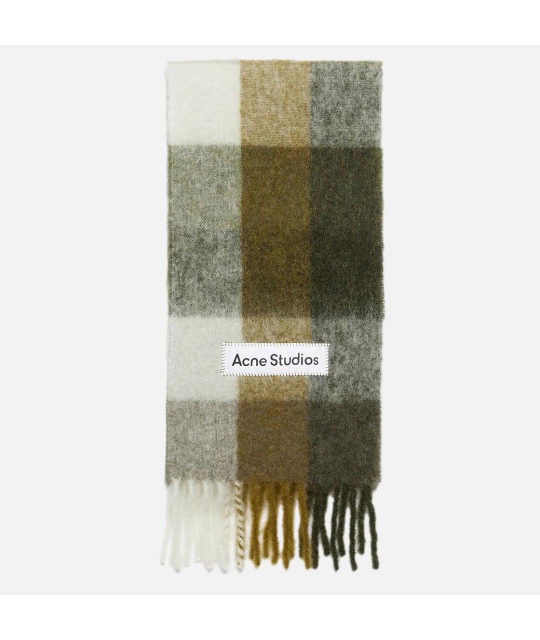 ACNE STUDIOS Мульти шерстяной шарф, фото 6