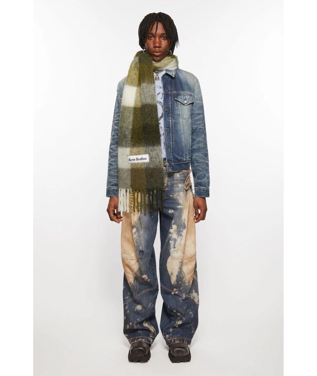 ACNE STUDIOS Мульти шерстяной шарф, фото 3