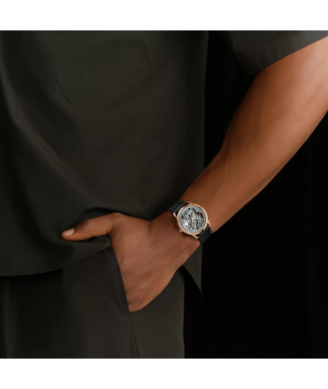 HERMES Черные часы, фото 3