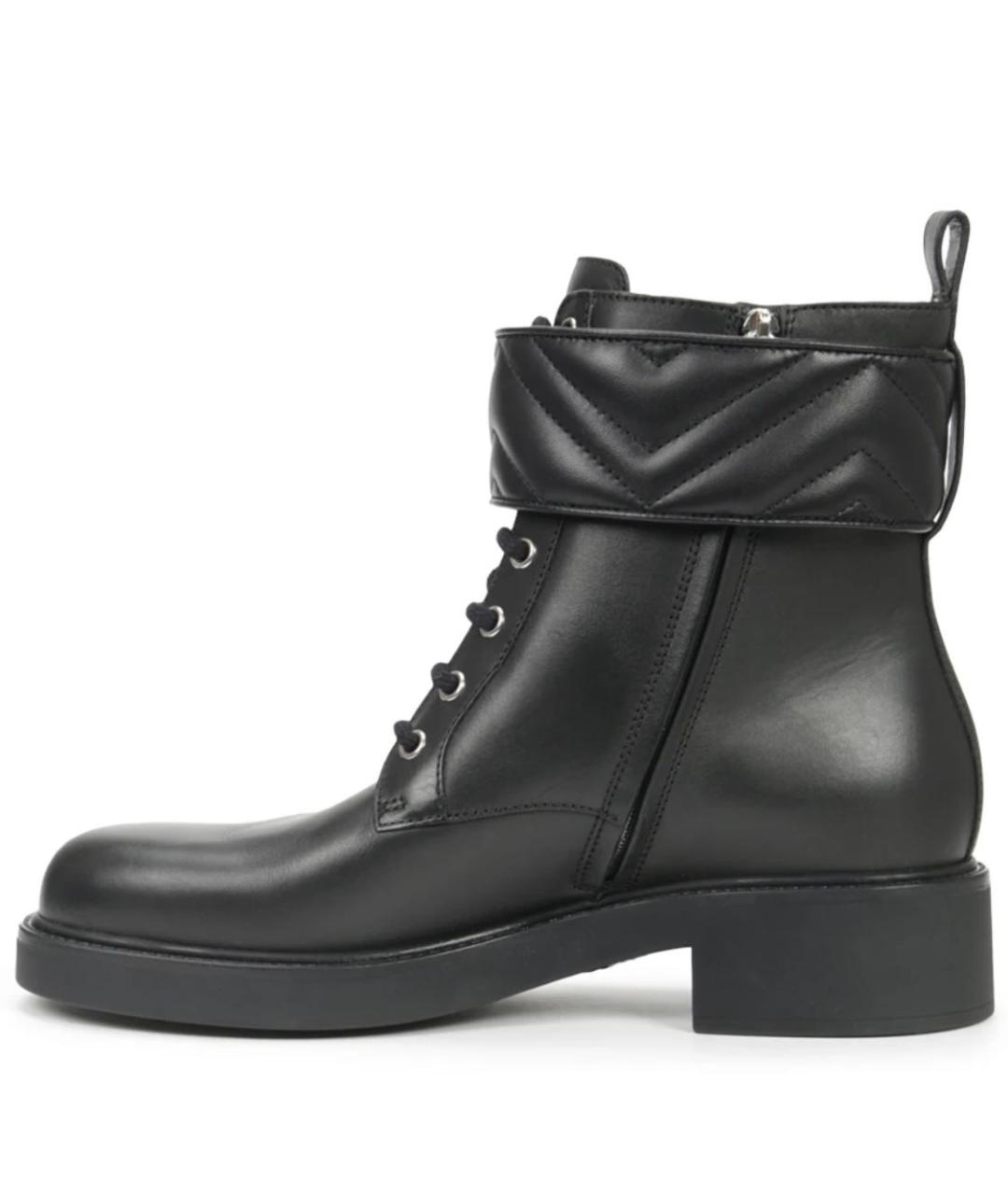 GUCCI Черные кожаные ботинки, фото 6
