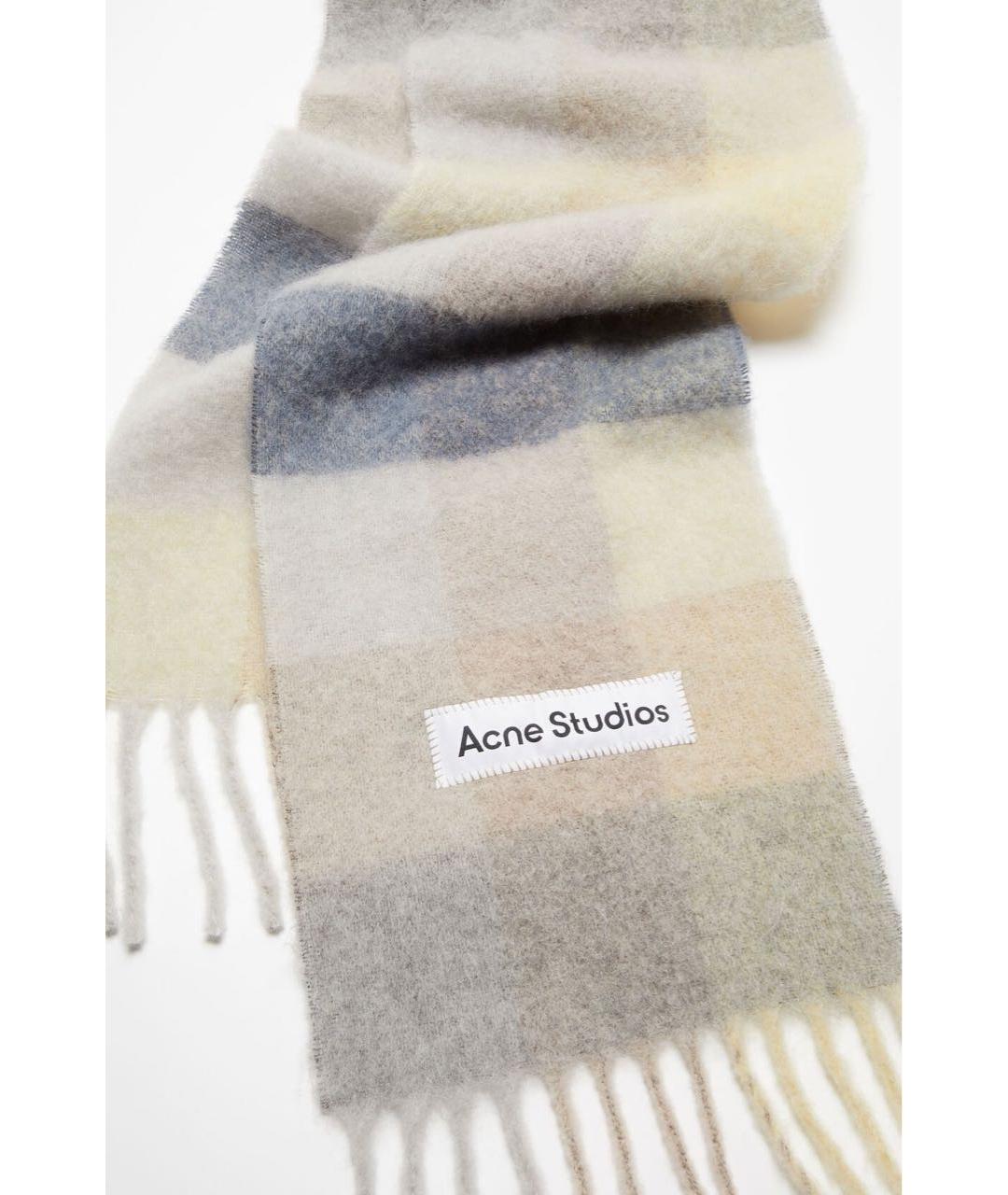 ACNE STUDIOS Мульти шерстяной шарф, фото 3