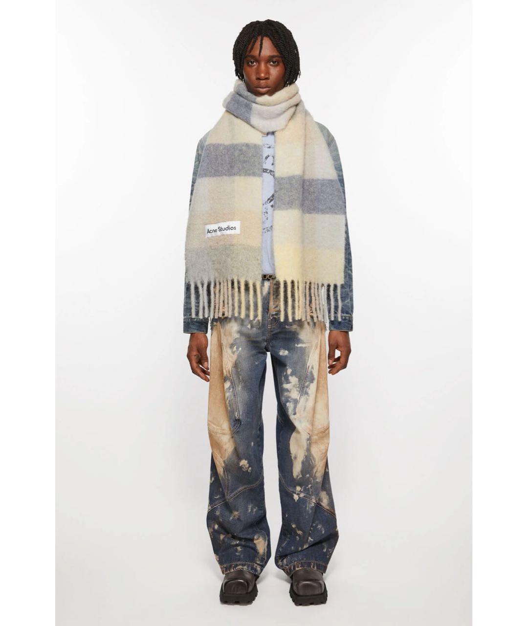 ACNE STUDIOS Мульти шерстяной шарф, фото 4