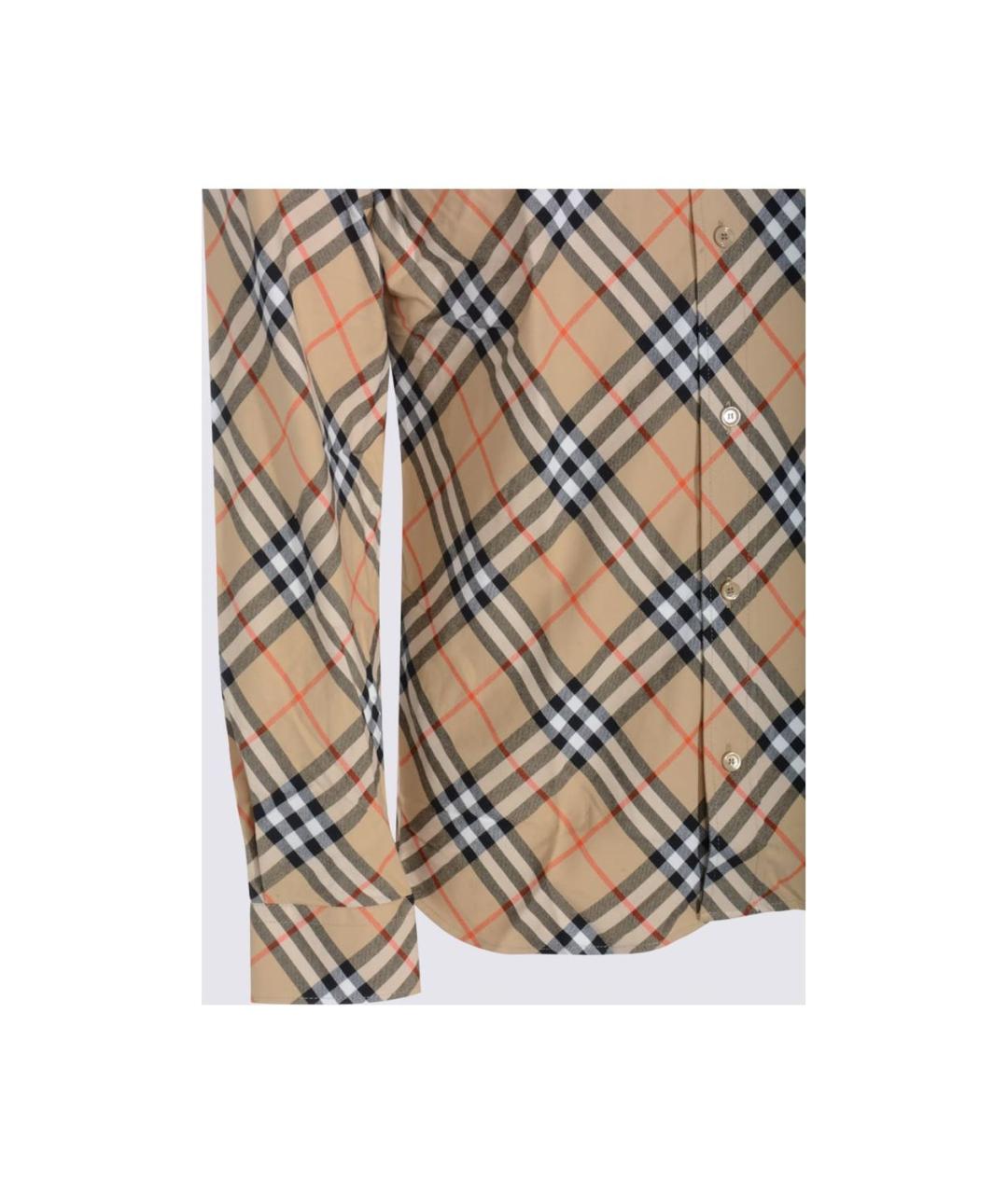 BURBERRY Мульти хлопковая кэжуал рубашка, фото 3