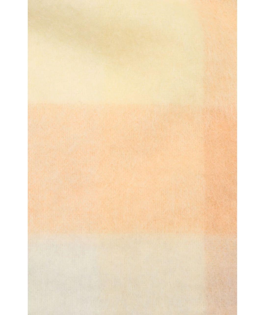 ACNE STUDIOS Желтый шерстяной шарф, фото 3