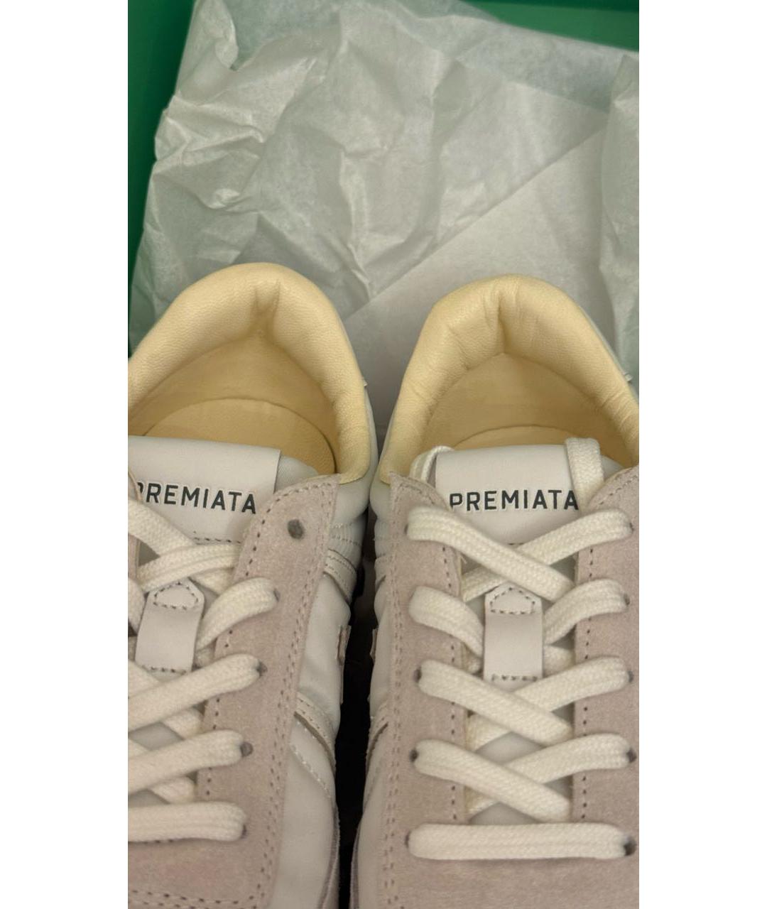 PREMIATA Белые замшевые кеды, фото 6