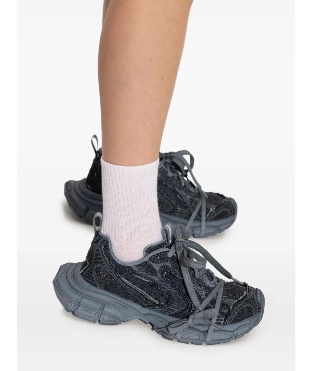 BALENCIAGA Синие текстильные кроссовки, фото 5