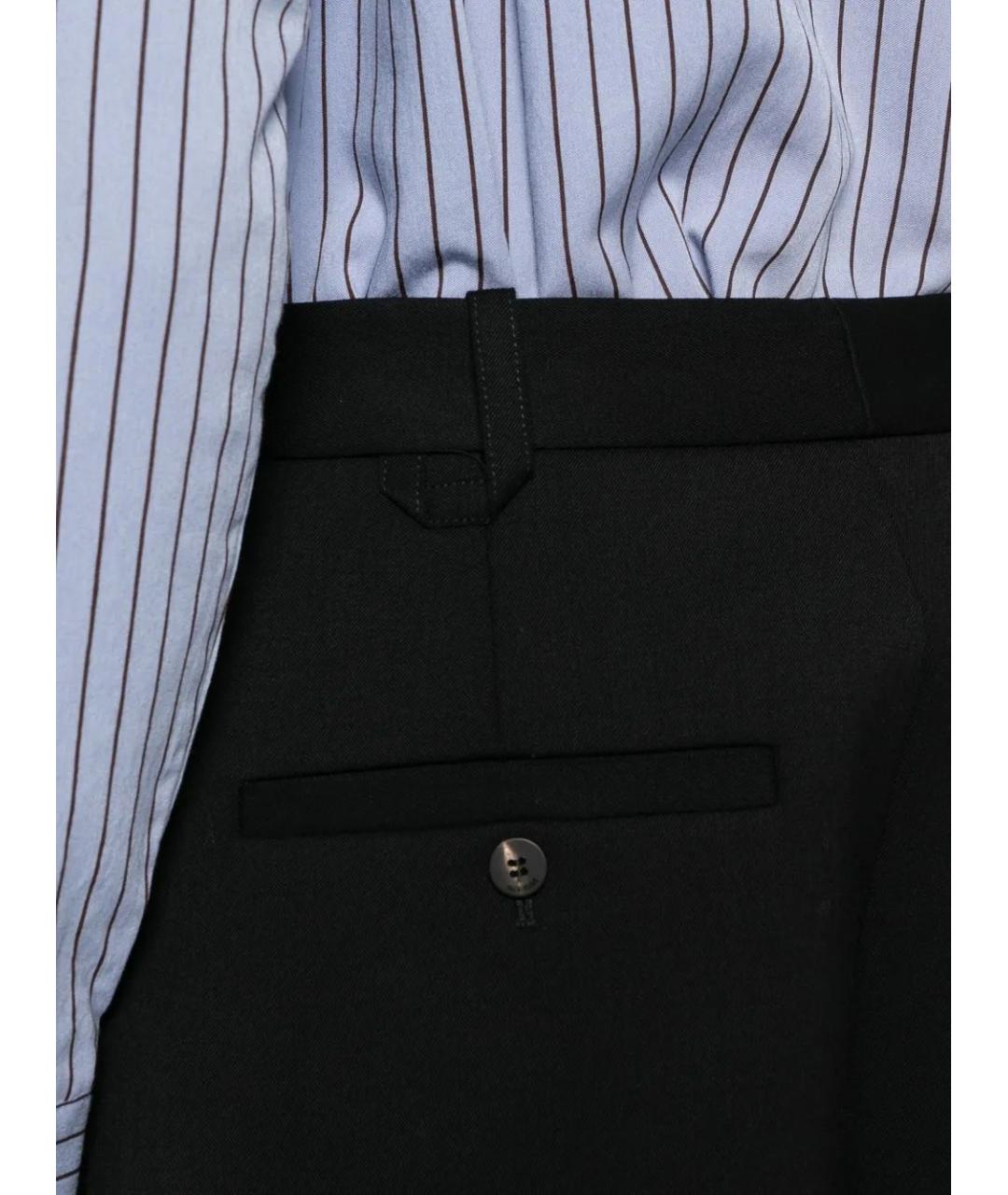 JACQUEMUS Черные хлопковые повседневные брюки, фото 5