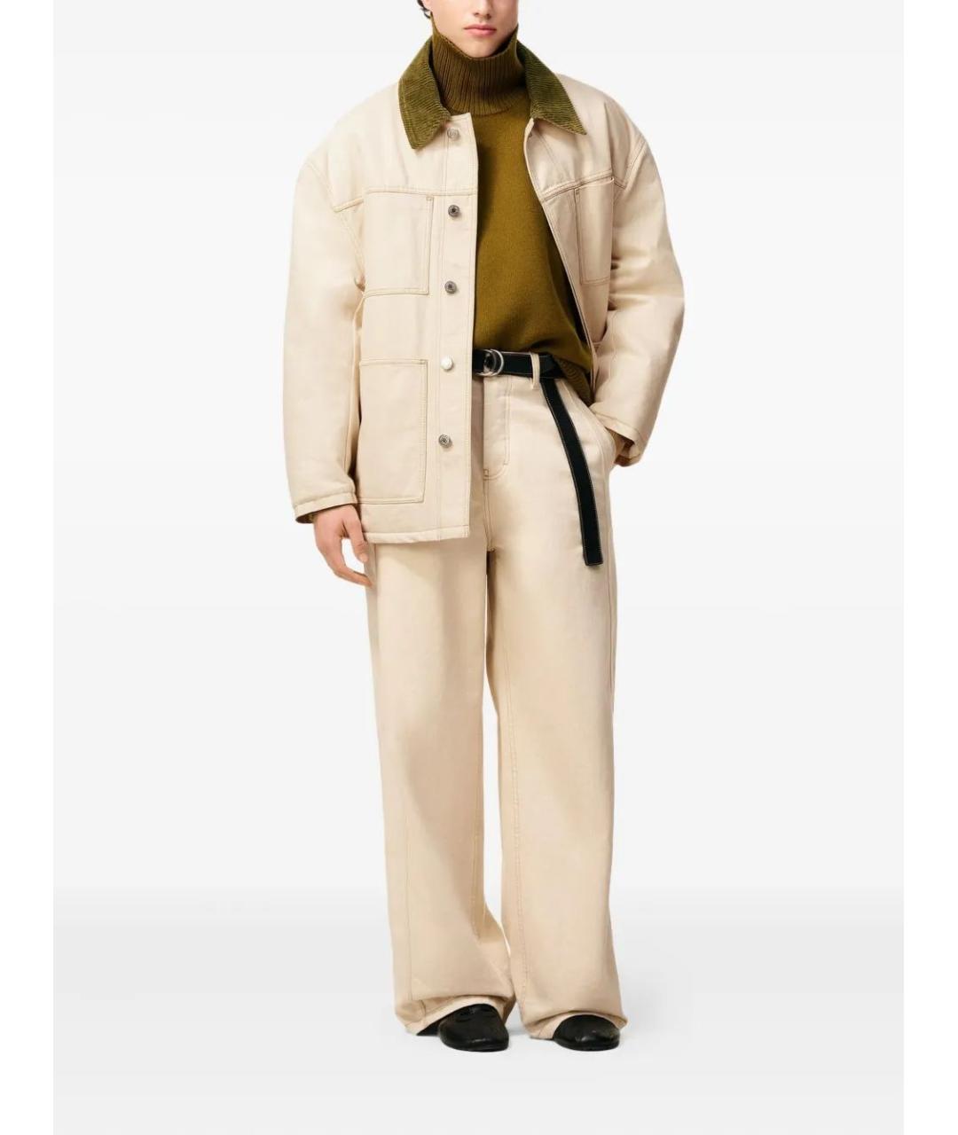 Ami Paris Бежевая хлопковая куртка, фото 2