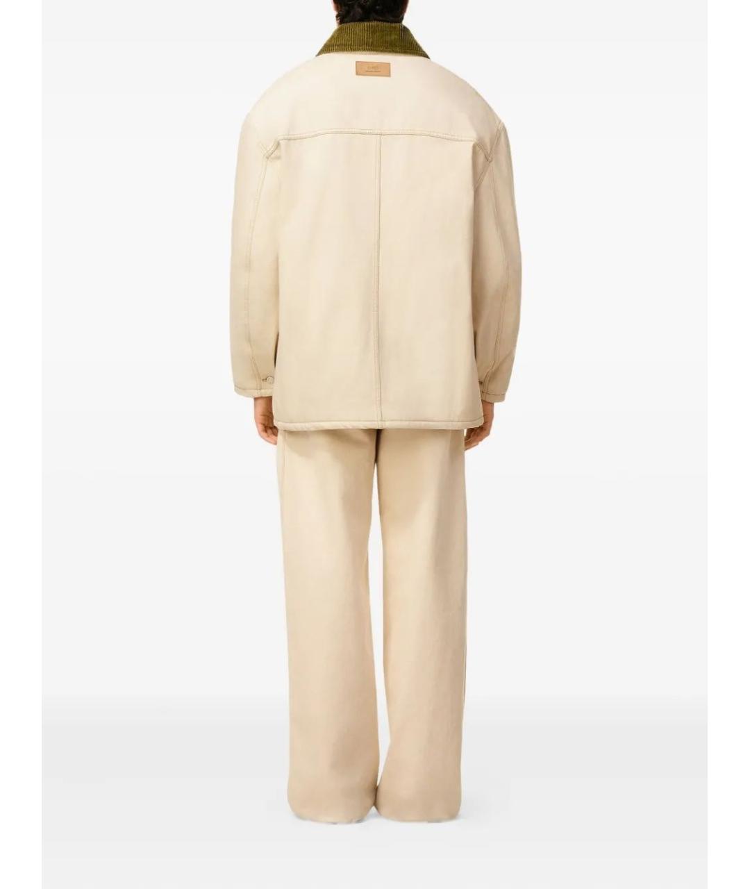 Ami Paris Бежевая хлопковая куртка, фото 5