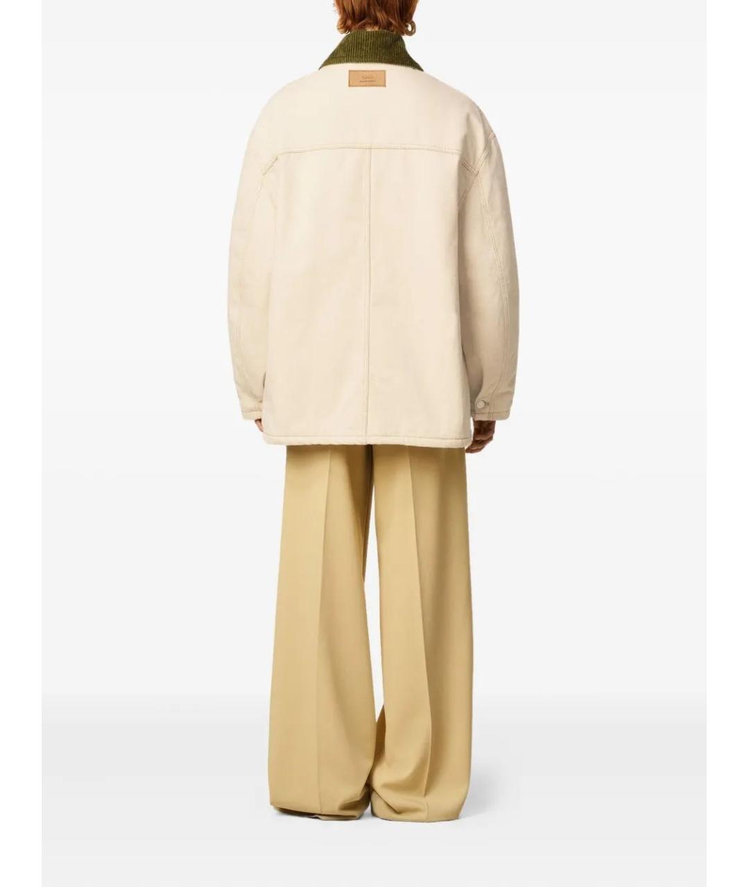 Ami Paris Бежевая хлопковая куртка, фото 4