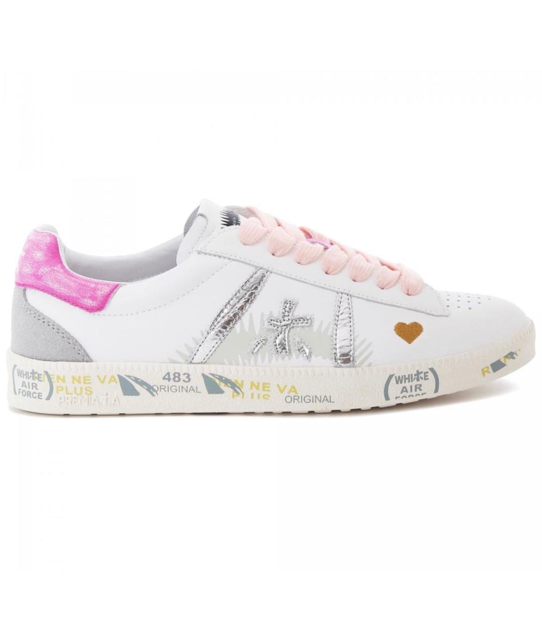 PREMIATA Белые кожаные кеды, фото 7