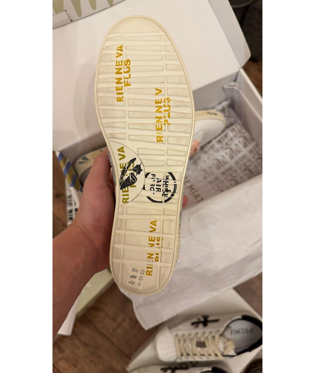 PREMIATA Белые кожаные кеды, фото 6