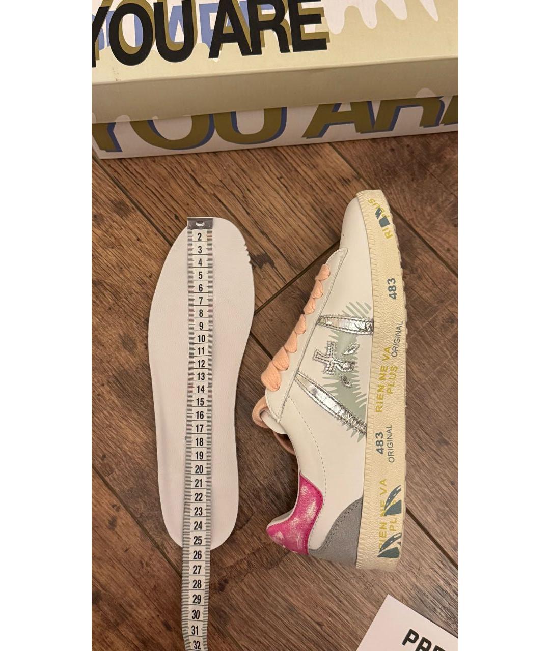 PREMIATA Белые кожаные кеды, фото 3