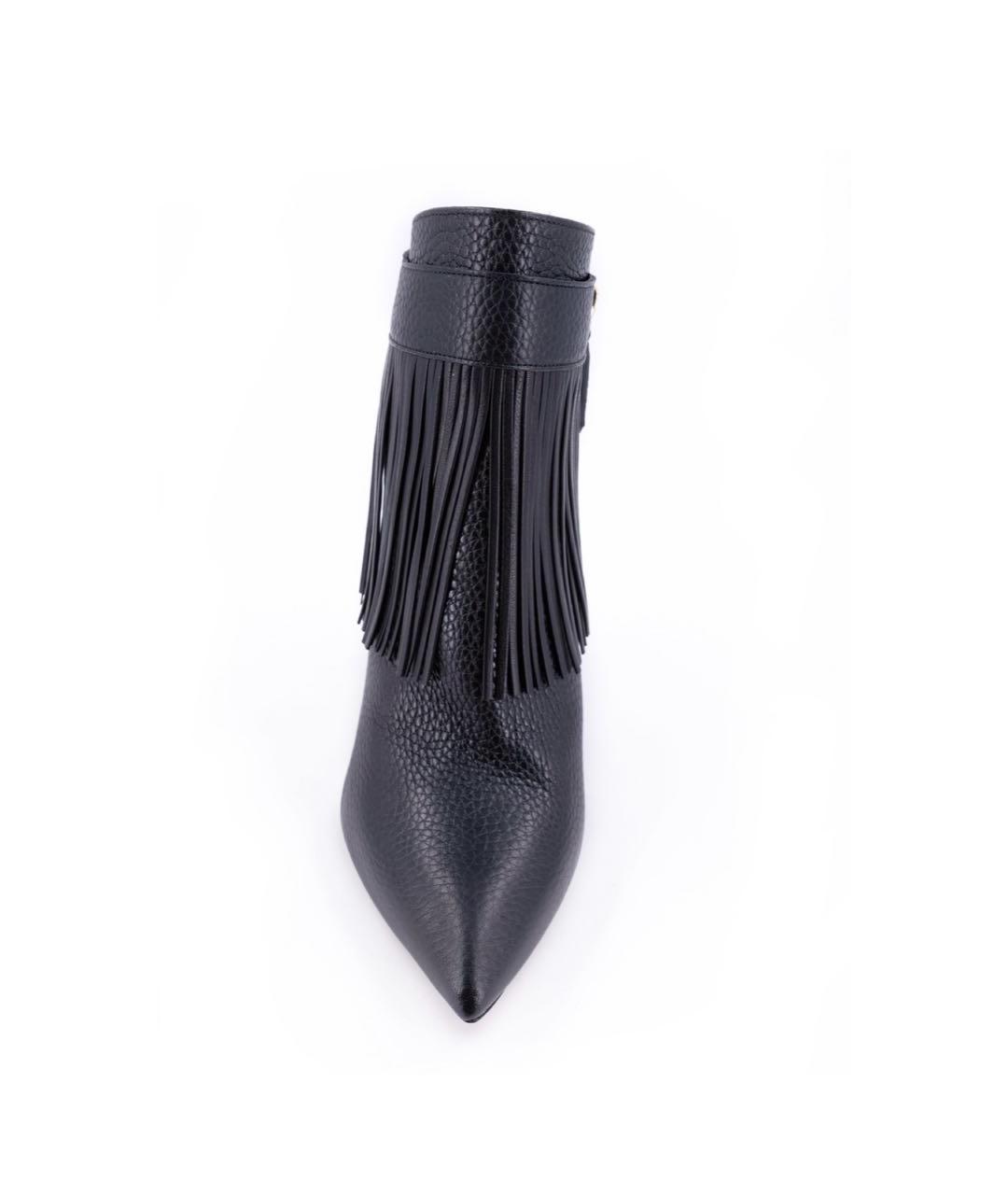 VALENTINO Черные кожаные ботильоны, фото 3