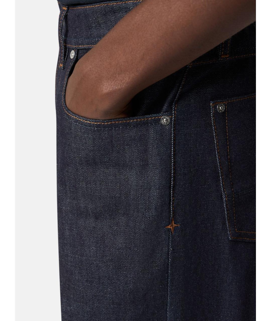 STONE ISLAND Синие хлопковые повседневные брюки, фото 4