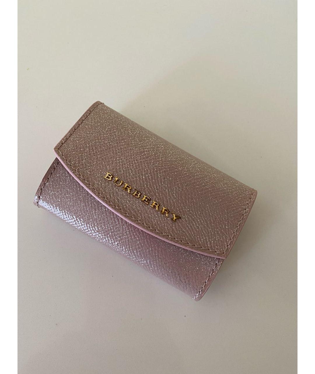 BURBERRY Розовая тканевая сумка через плечо, фото 5