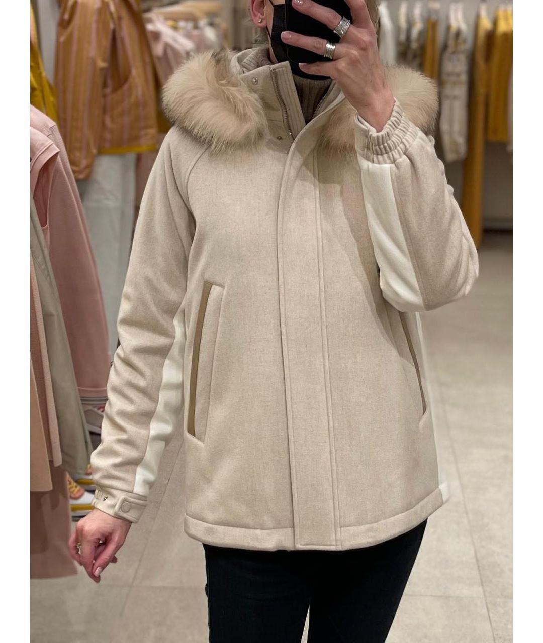 LORO PIANA Бежевая кашемировая парка, фото 3