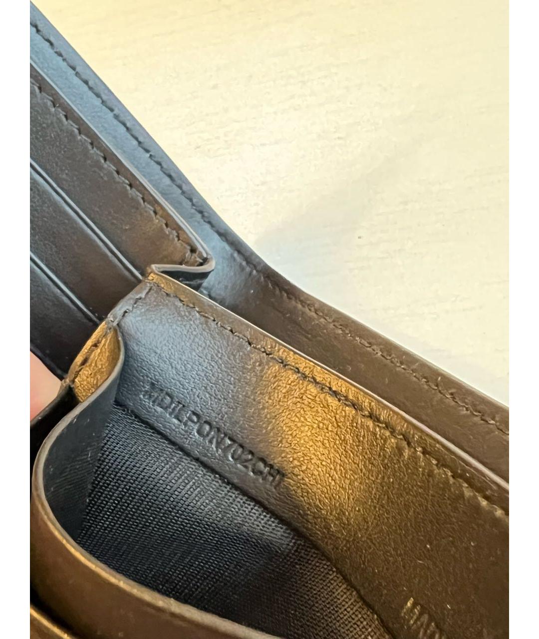 BURBERRY Бежевый кожаный кошелек, фото 6