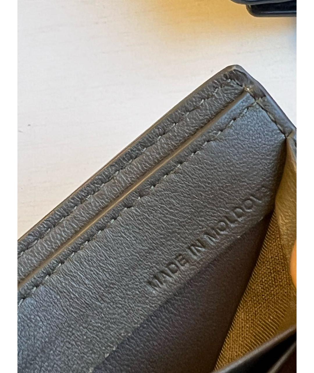 BURBERRY Бежевый кожаный кошелек, фото 4