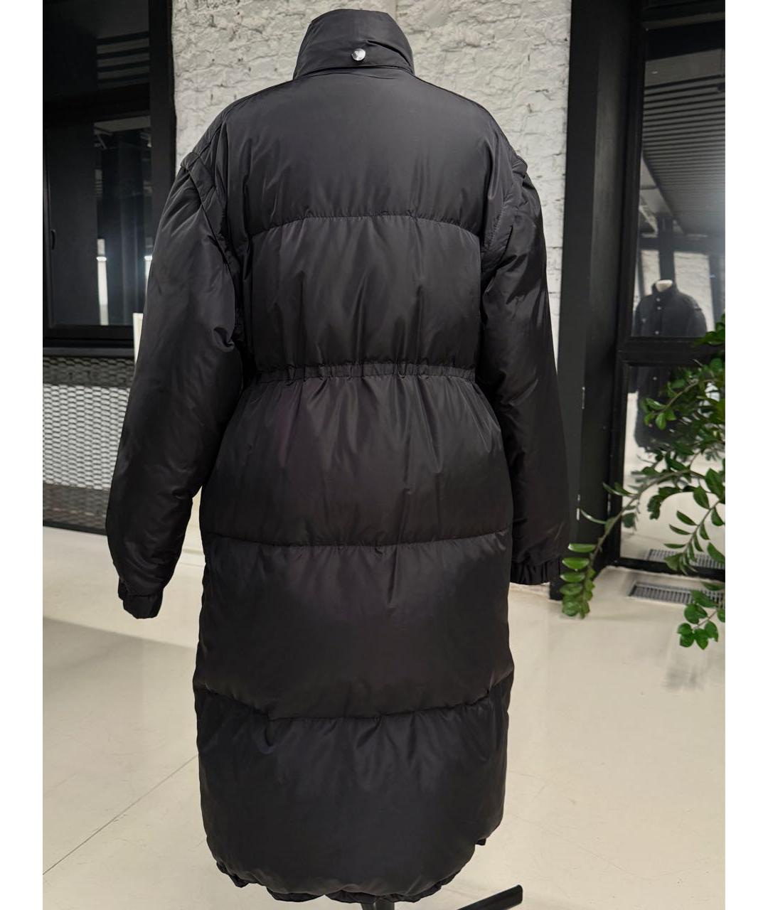 PRADA Черный полиэстеровый пуховик, фото 2