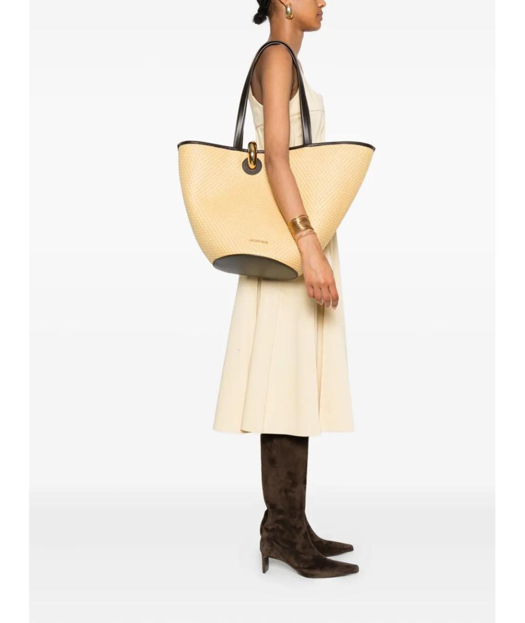 JACQUEMUS Бежевая сумка тоут, фото 2