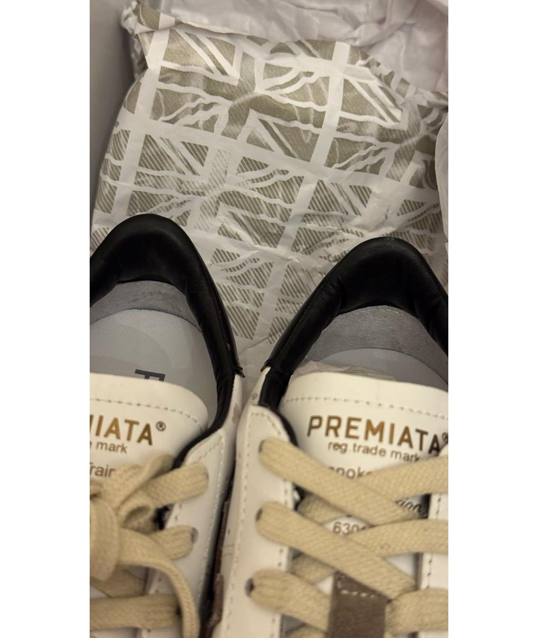 PREMIATA Белые кожаные кеды, фото 8