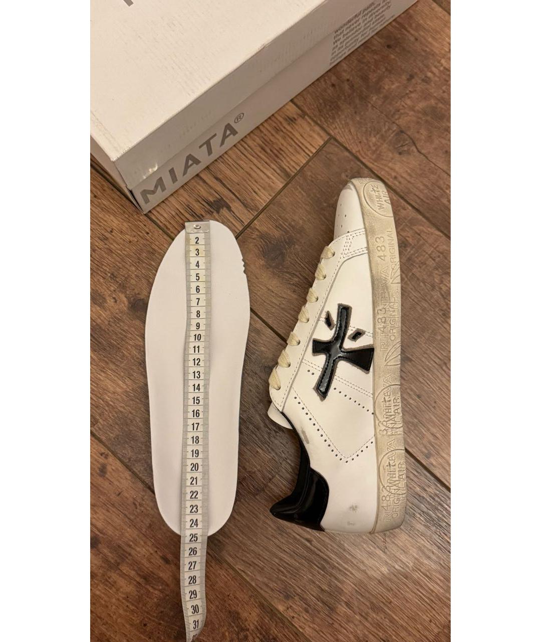 PREMIATA Белые кожаные кеды, фото 3