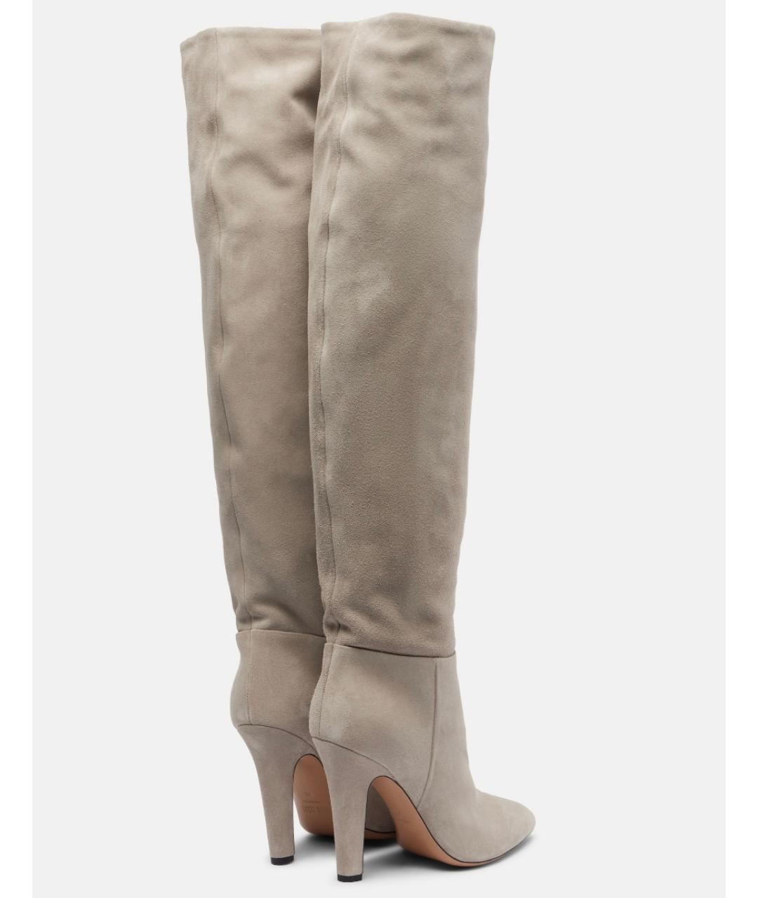 PARIS TEXAS Серые замшевые сапоги, фото 3