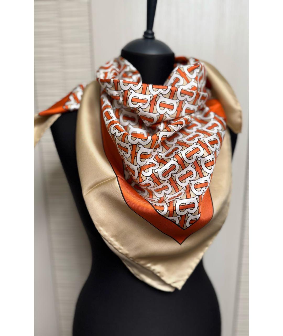 BURBERRY Мульти шелковый платок, фото 2