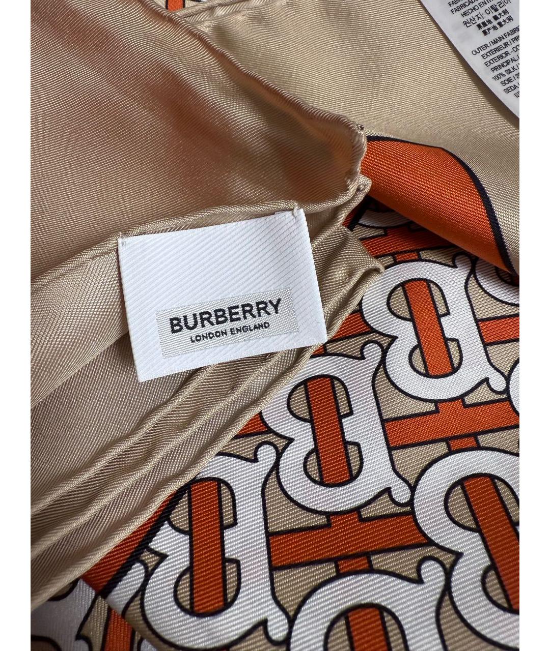 BURBERRY Мульти шелковый платок, фото 5