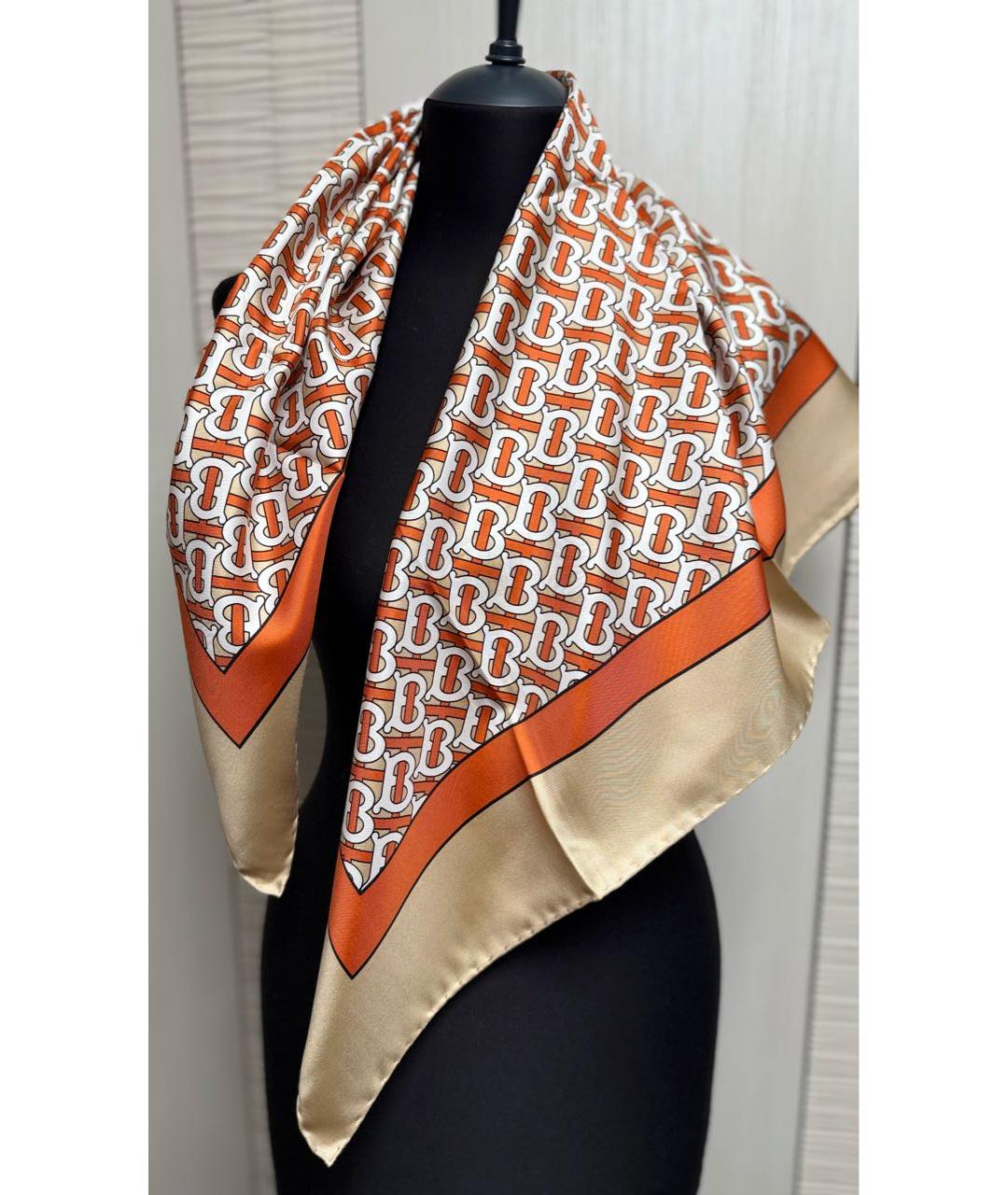 BURBERRY Мульти шелковый платок, фото 3