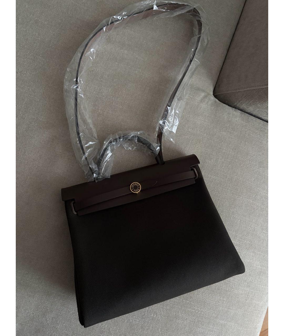 HERMES Коричневая сумка с короткими ручками, фото 2