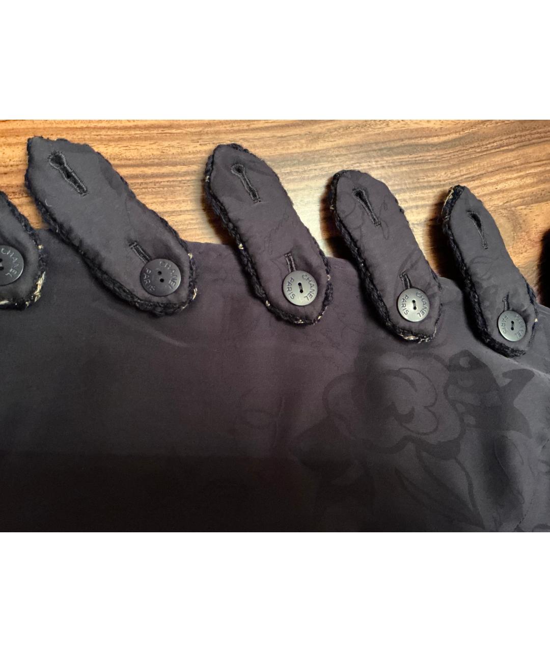 CHANEL Черный твидовый жакет/пиджак, фото 6