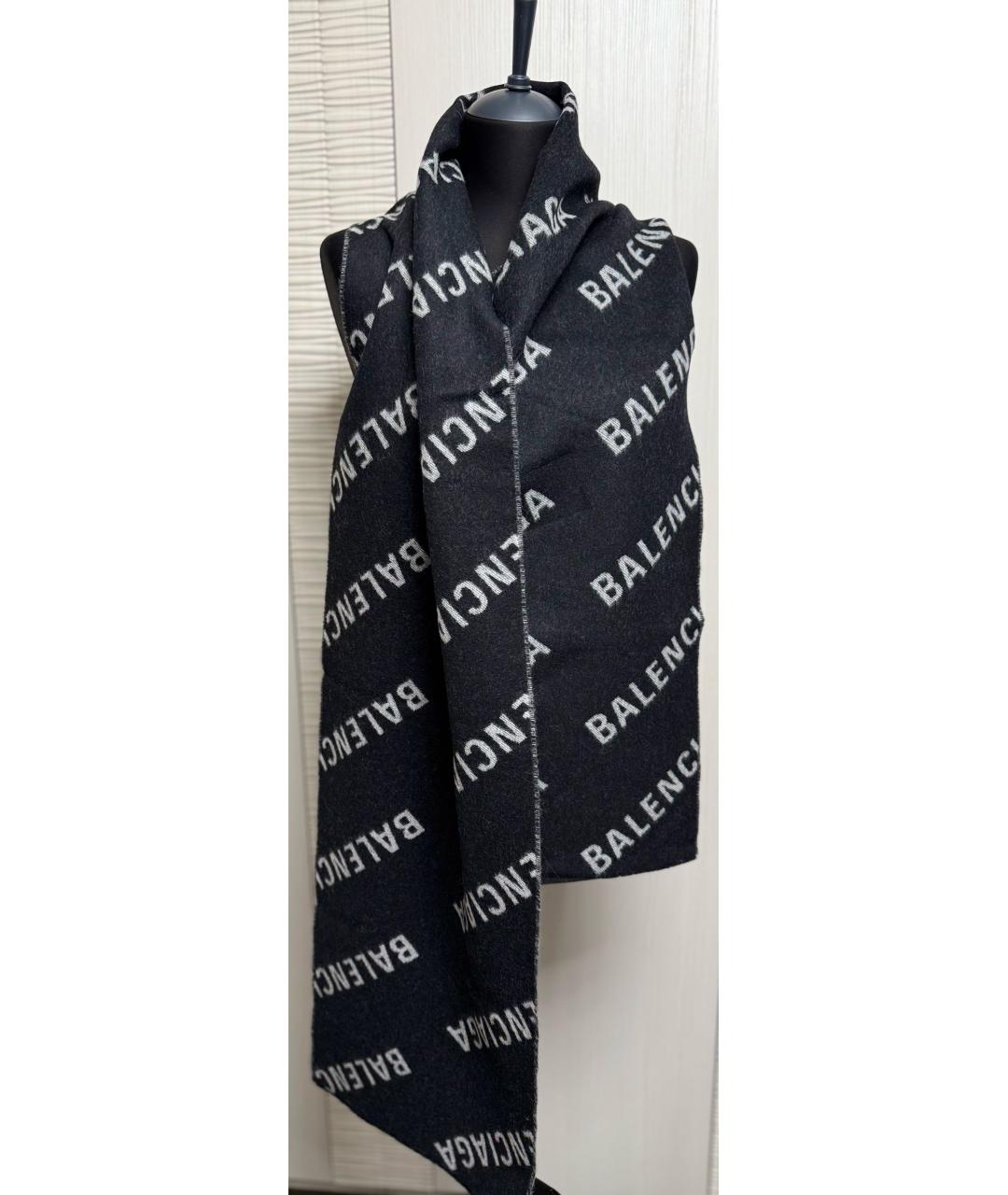 BALENCIAGA Мульти шерстяной шарф, фото 2