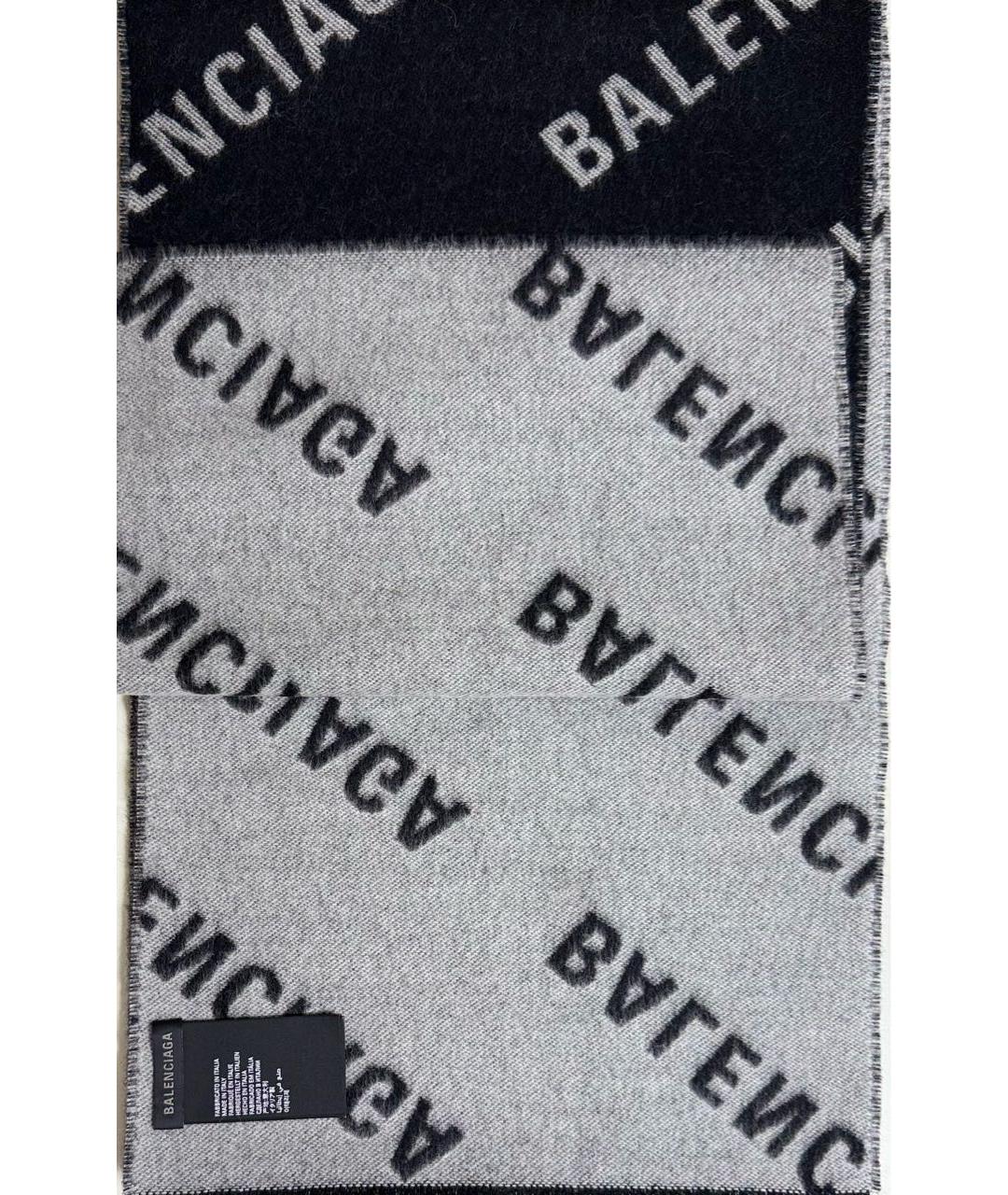 BALENCIAGA Мульти шерстяной шарф, фото 5