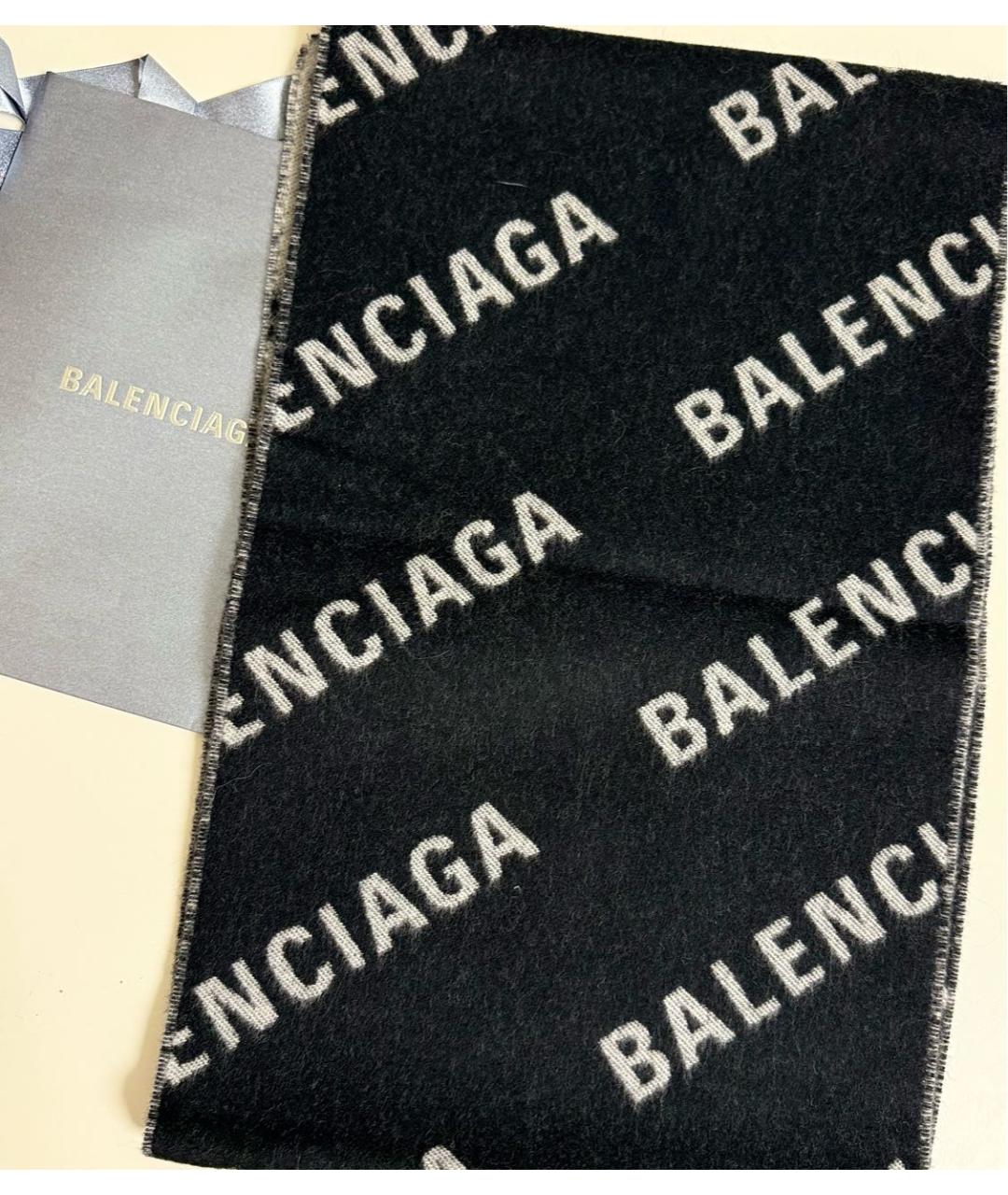 BALENCIAGA Мульти шерстяной шарф, фото 9