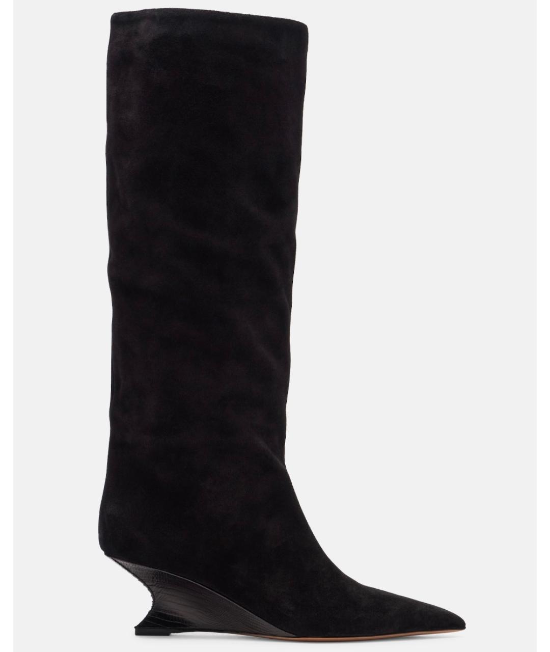 PARIS TEXAS Черные замшевые сапоги, фото 6
