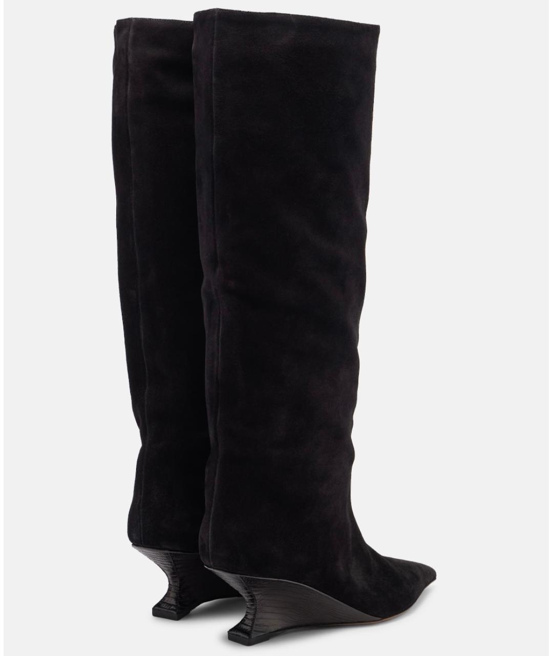 PARIS TEXAS Черные замшевые сапоги, фото 4