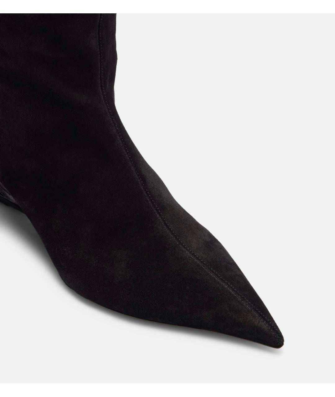 PARIS TEXAS Черные замшевые сапоги, фото 5
