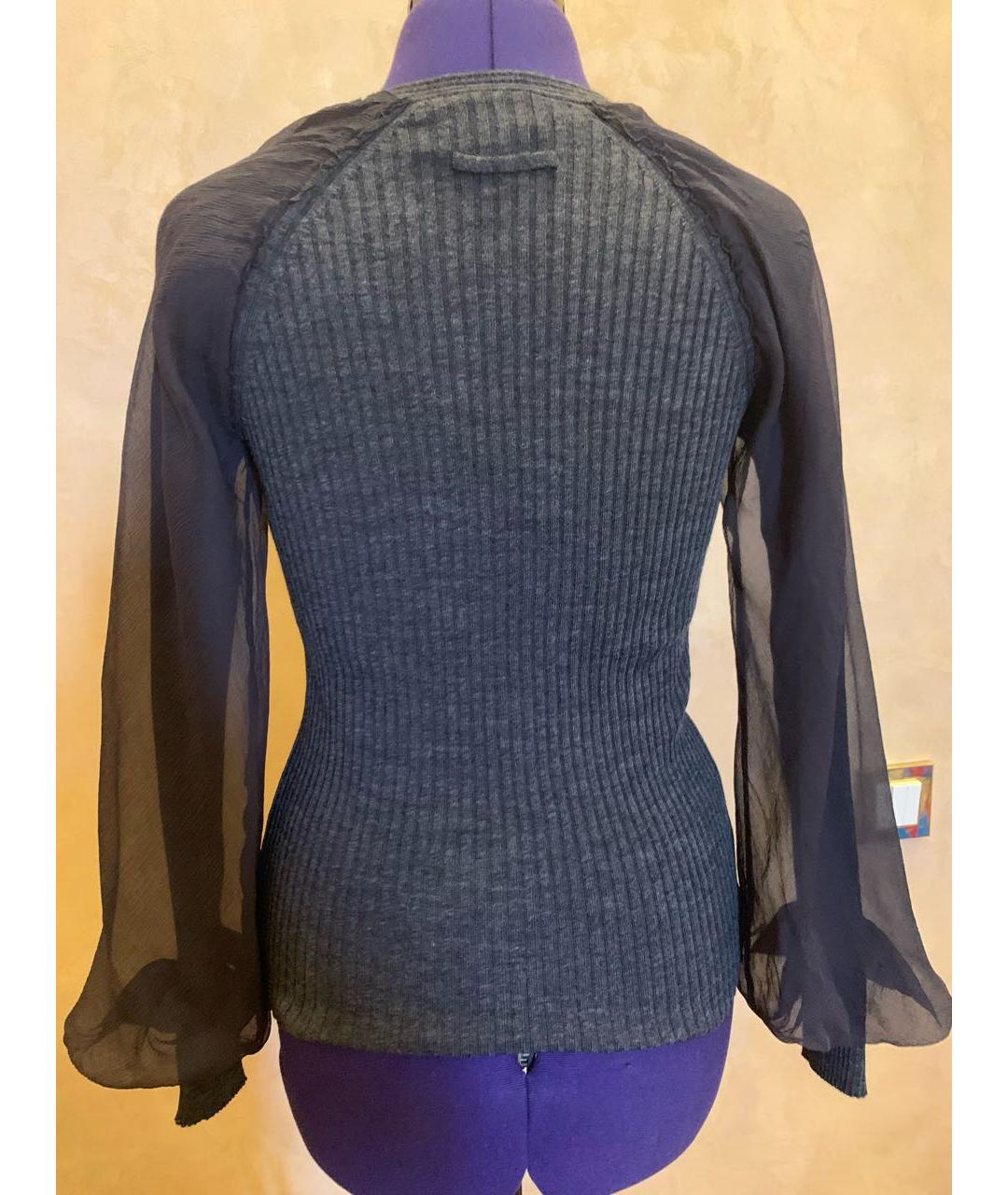 JEAN PAUL GAULTIER Серый шерстяной джемпер / свитер, фото 4