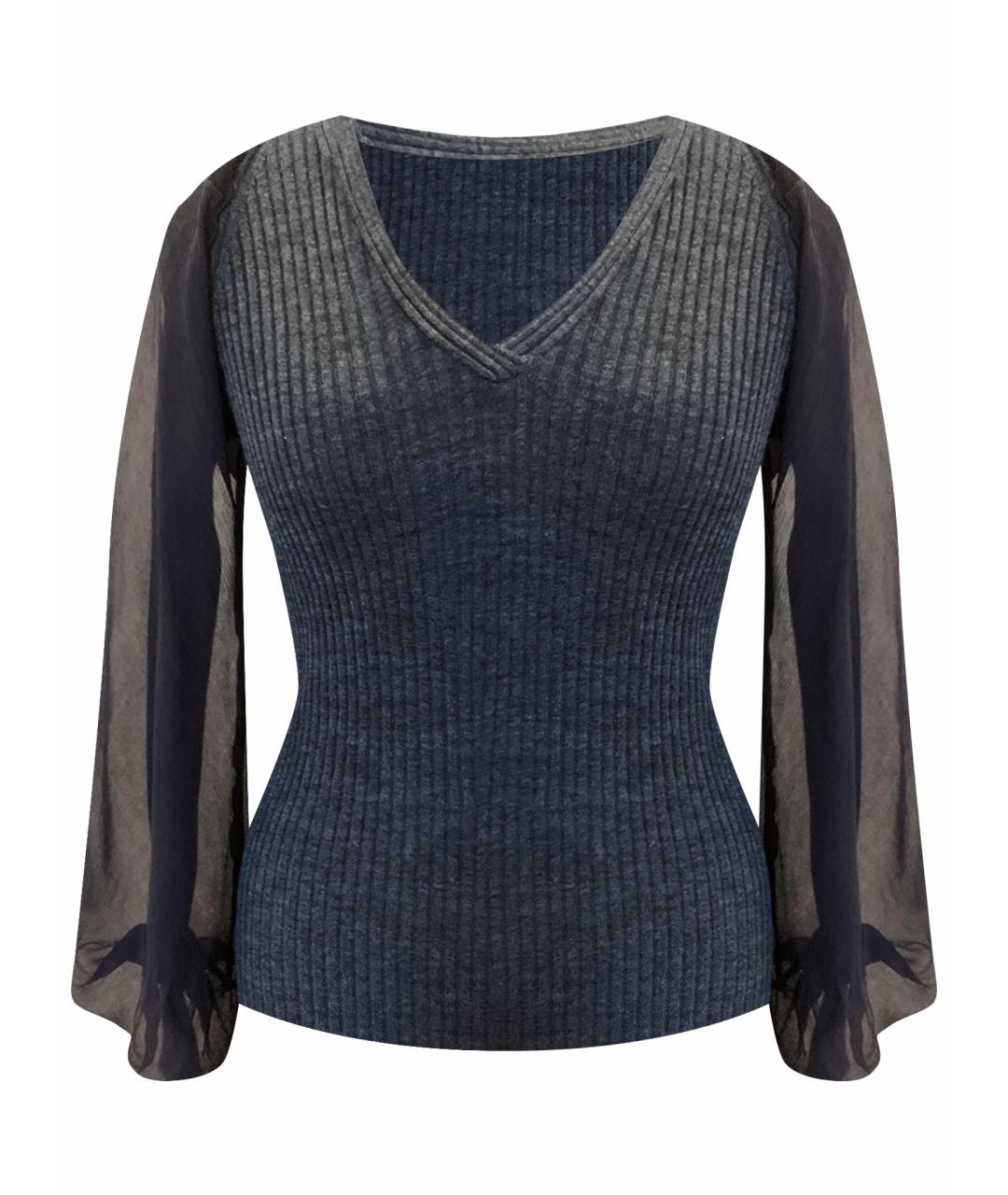 JEAN PAUL GAULTIER Серый шерстяной джемпер / свитер, фото 1