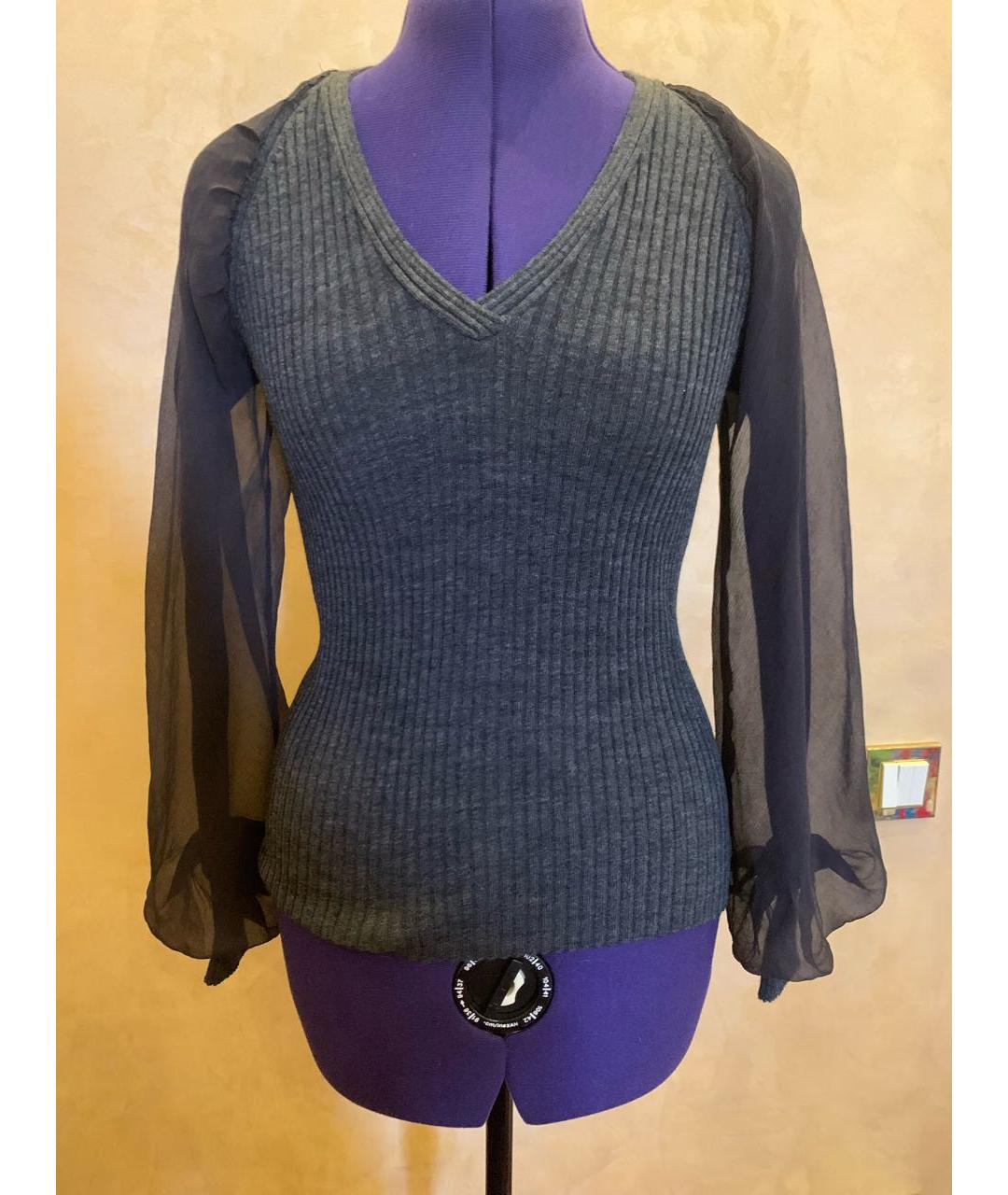 JEAN PAUL GAULTIER Серый шерстяной джемпер / свитер, фото 7