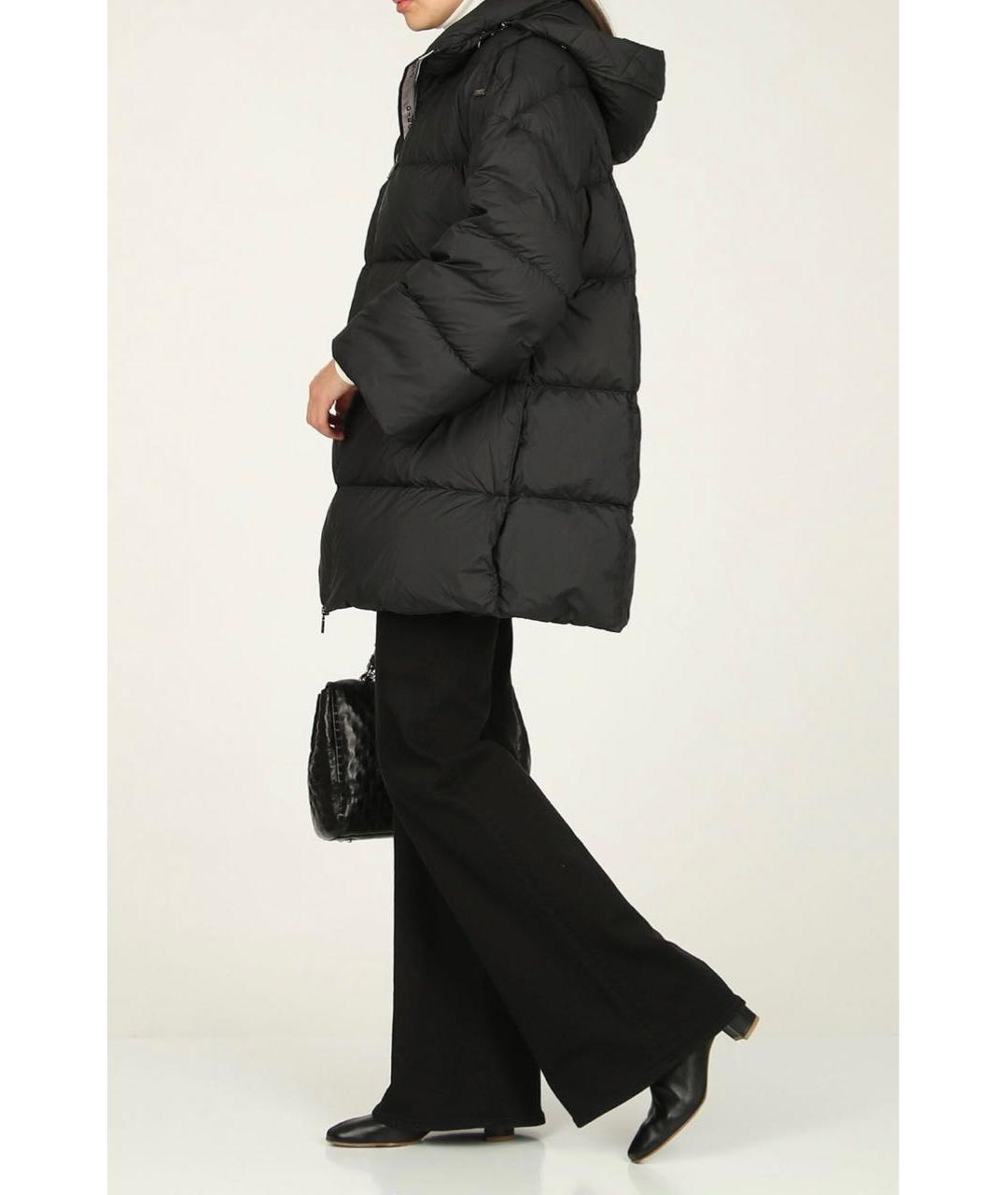 DIEGO M Черный полиэстеровый пуховик, фото 5