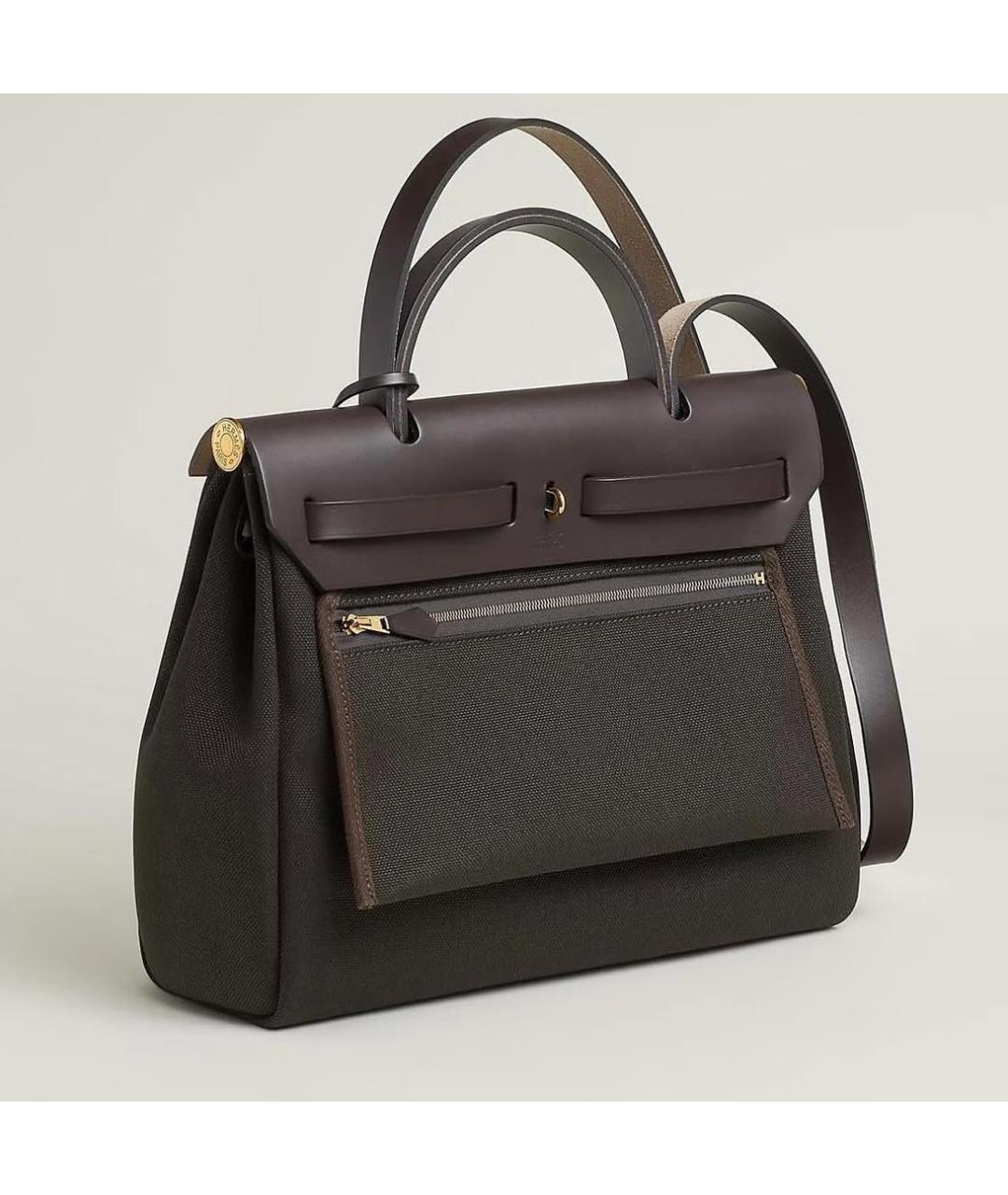 HERMES Коричневая кожаная сумка через плечо, фото 2